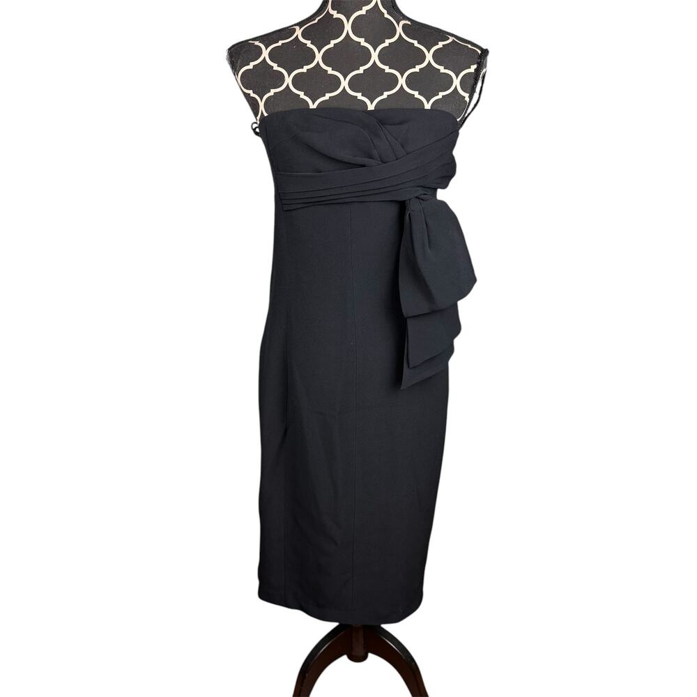 R.E.D. Valentino Strapless Black Dress Sz 42 (US Size 4)